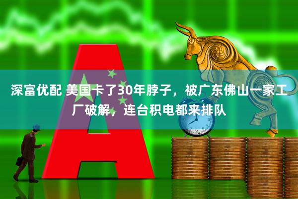 深富优配 美国卡了30年脖子，被广东佛山一家工厂破解，连台积电都来排队