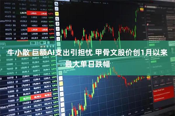 牛小散 巨额AI支出引担忧 甲骨文股价创1月以来最大单日跌幅