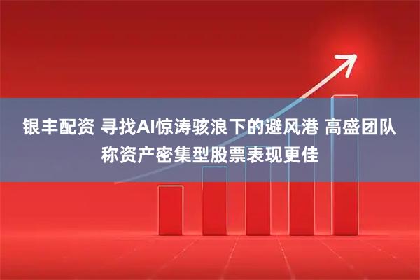 银丰配资 寻找AI惊涛骇浪下的避风港 高盛团队称资产密集型股票表现更佳